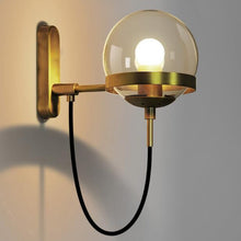 Carica l'immagine nel visualizzatore di Gallery, Glass Ball Wall Lamp Retro Restaurant Simple Hotel Bedside Lamp
