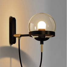 Carica l'immagine nel visualizzatore di Gallery, Glass Ball Wall Lamp Retro Restaurant Simple Hotel Bedside Lamp
