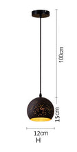 Carica l'immagine nel visualizzatore di Gallery, Simple Retro Wrought Iron Chandeliers Cafe Bar Single Head Lighting Bar

