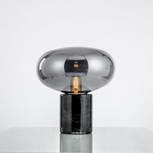 Carica l'immagine nel visualizzatore di Gallery, Modern Minimalist Marble Smoky Gray Living Room Bedroom Study Light Luxury Table Lamp

