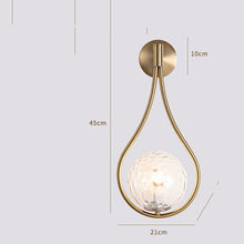 Carica l'immagine nel visualizzatore di Gallery, Nordic Wall Lamp Creative Living Room Metal Modern Minimalist Bedside Bedroom
