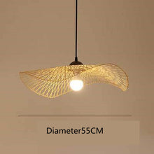 Carica l'immagine nel visualizzatore di Gallery, Japanese Style Bamboo Chandelier Creative Living Room Lamp
