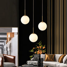 Carica l'immagine nel visualizzatore di Gallery, Bedroom Bedside Glass Single Head Small Chandelier
