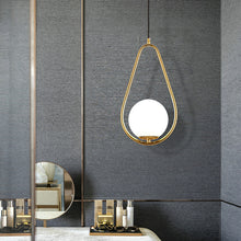 Carica l'immagine nel visualizzatore di Gallery, Bedside golden glass ball lamps
