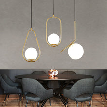 Carica l'immagine nel visualizzatore di Gallery, Bedside golden glass ball lamps
