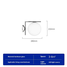 Carica l'immagine nel visualizzatore di Gallery, Glass Wall Lamp Bedroom Bedside Lamp Corridor Lamps
