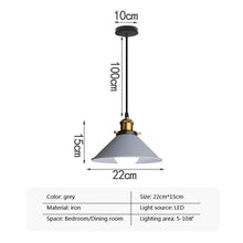 Carica l'immagine nel visualizzatore di Gallery, Simple Living Room Bedroom Study Single-head Droplight
