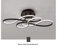 Carica l'immagine nel visualizzatore di Gallery, Plafoniera Artistica LED – Design a Onde con Dimmer e Telecomando
