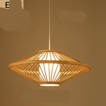 Carica l'immagine nel visualizzatore di Gallery, Bamboo Chandelier Chinese Restaurant Hotel Homestay Bedroom Balcony Lantern Rice Lamp

