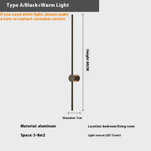 Carica l'immagine nel visualizzatore di Gallery, Rotatable Minimalist Strip Wall Lamp Simple Modern Living Room Wall Light Bulb
