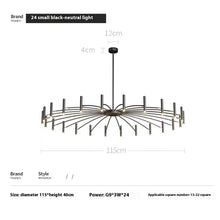 Carica l'immagine nel visualizzatore di Gallery, Nordic Style Lamps Simple Modern Net Red Chandelier Minimalist Creative

