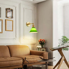 Carica l'immagine nel visualizzatore di Gallery, Japanese Glass Retro Long Brush Holder Rocker Telescopic Folding Wall Lamp
