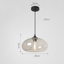Carica l'immagine nel visualizzatore di Gallery, Nordic Modern Loft Pendant Lamp Glass Lustre Industrial Decor Hanging Lights Fixtures

