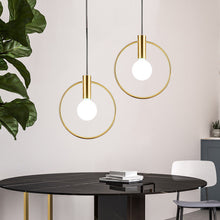 Carica l'immagine nel visualizzatore di Gallery, Bedside golden glass ball lamps
