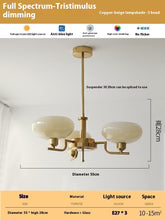 Carica l'immagine nel visualizzatore di Gallery, Living Room Chandelier Retro Cream Bedroom Dining Room Lamps
