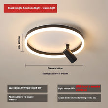 Carica l'immagine nel visualizzatore di Gallery, Plafoniera LED Oro con Faretti – Illuminazione Doppia e Stile Contemporaneo
