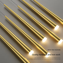 Carica l'immagine nel visualizzatore di Gallery, Staircase Long Chandelier Rotary Compound Ring Ceiling Lamp
