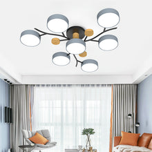 Carica l&#39;immagine nel visualizzatore di Gallery, Nordic Simple Log Macaron Living Room LED Ceiling Light
