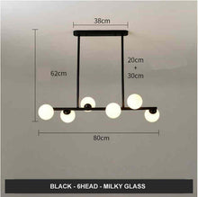 Carica l'immagine nel visualizzatore di Gallery, Modern Minimalist Glass Bubble Ball Lamp Nordic Restaurant
