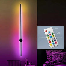 Carica l'immagine nel visualizzatore di Gallery, Applique da parete RGB con telecomando – Design nordico a LED
