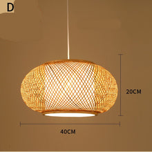 Carica l'immagine nel visualizzatore di Gallery, Bamboo Chandelier Chinese Restaurant Hotel Homestay Bedroom Balcony Lantern Rice Lamp
