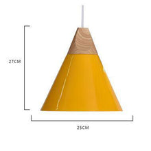 Carica l'immagine nel visualizzatore di Gallery, Lampada Sospesa “Nordic Cone” – Minimal Colorata in Alluminio
