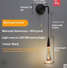 Carica l'immagine nel visualizzatore di Gallery, Applique LED in Cristallo K9 a Goccia

