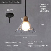 Carica l'immagine nel visualizzatore di Gallery, Three-head Retro Cafe Bar Table Minimalist Pendant Light
