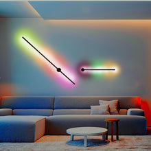 Carica l'immagine nel visualizzatore di Gallery, Applique da parete RGB con telecomando – Design nordico a LED
