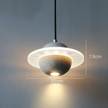 Carica l'immagine nel visualizzatore di Gallery, Planet Small Chandelier Red Single Head Bedroom Bedside Lamp
