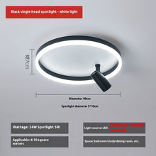 Carica l'immagine nel visualizzatore di Gallery, Plafoniera LED Oro con Faretti – Illuminazione Doppia e Stile Contemporaneo
