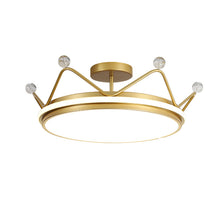 Carica l&#39;immagine nel visualizzatore di Gallery, Simple Modern Golden Crown Chandelier
