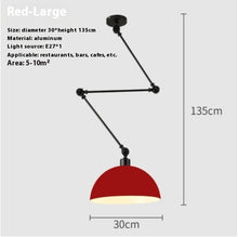 Carica l'immagine nel visualizzatore di Gallery, Simple And Adjustable Lamp Creative Dining Room Bedroom Collapsible Chandelier
