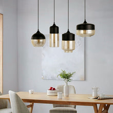 Carica l'immagine nel visualizzatore di Gallery, Black Amber Transparent Glass Chandelier
