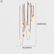 Carica l'immagine nel visualizzatore di Gallery, Modern Minimalist Duplex LED Chandelier
