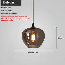 Carica l'immagine nel visualizzatore di Gallery, Modern Restaurant Ideas Personality Glass Lamp
