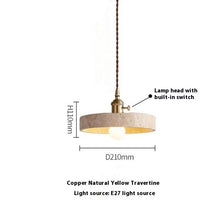 Carica l'immagine nel visualizzatore di Gallery, Modern Cream Style Yellow Cave Stone Chandelier
