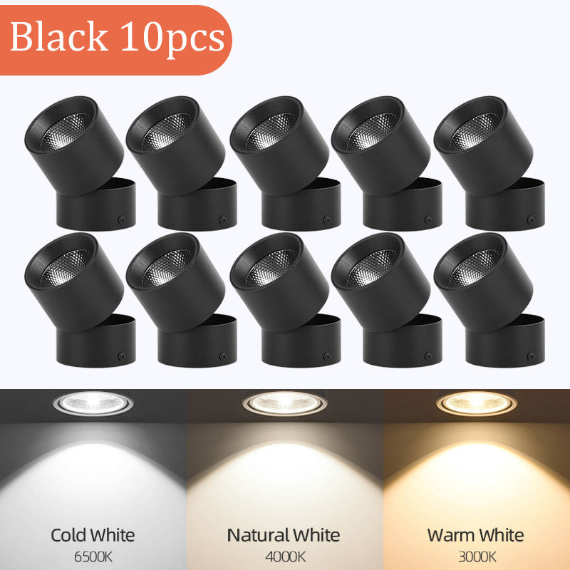 Faretto LED Orientabile da Soffitto – Design Moderno, 7W/10W/12W