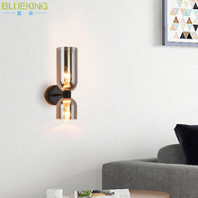 Carica l'immagine nel visualizzatore di Gallery, Simple Double-headed Glass Bedside Wall Lamp
