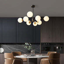 Carica l'immagine nel visualizzatore di Gallery, Lampadario Nordico a Sfere in Vetro – Eleganza Moderna per il Living
