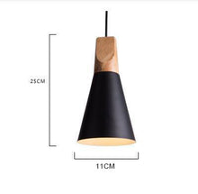 Carica l'immagine nel visualizzatore di Gallery, Lampada Sospesa “Nordic Cone” – Minimal Colorata in Alluminio
