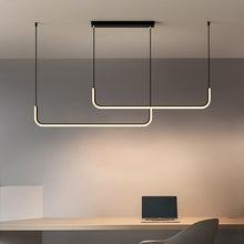 Carica l'immagine nel visualizzatore di Gallery, Lampadario LED Lineare Minimal | Design Moderno in Alluminio
