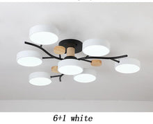 Carica l&#39;immagine nel visualizzatore di Gallery, Nordic Simple Log Macaron Living Room LED Ceiling Light
