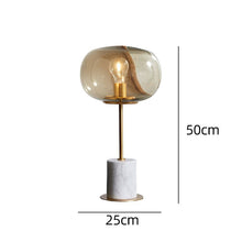 Carica l'immagine nel visualizzatore di Gallery, Postmodern Minimalist Marble Table Lamp Creative Nordic Glass Ball
