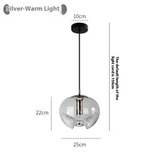 Carica l'immagine nel visualizzatore di Gallery, Lampadario in Vetro Moderno
