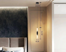 Carica l'immagine nel visualizzatore di Gallery, Nordic Button Glass Ball Bubble Living Room Chandelier Henan 3 Guest Dining Room Square Lamp
