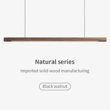 Carica l'immagine nel visualizzatore di Gallery, Japanese Style Modern Simple Zen Tea Room Solid Wood Strip Lamps
