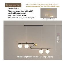 Carica l'immagine nel visualizzatore di Gallery, Simple Modern Creative Rectangle Dining Table Starry Chandelier
