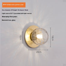 Carica l'immagine nel visualizzatore di Gallery, Nordic Minimalism Bedside Wall Lamp Light Luxury Living Room Bedroom Background Wall Lamp
