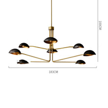 Carica l'immagine nel visualizzatore di Gallery, American Minimalist Full Copper Creative Fashion Chandelier
